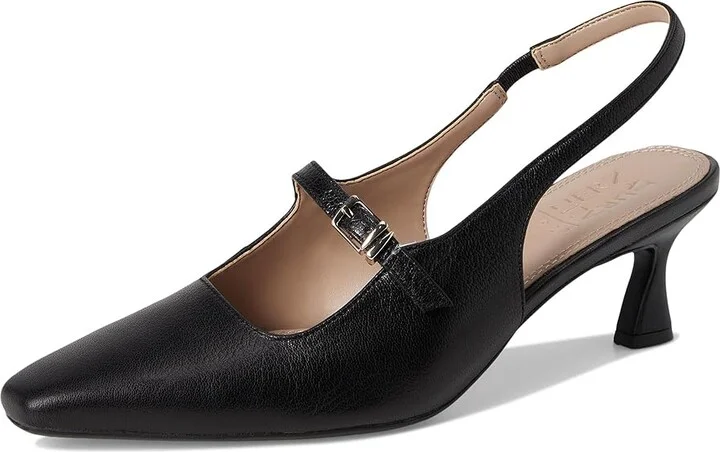 Naturalizer Gemini Women's Shoes Black Leather : 6 W (C), Suede/Leather - Image 5