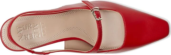 Naturalizer Gemini Women's Shoes Red Leather : 8.5 W (C), Suede/Leather - Image 2