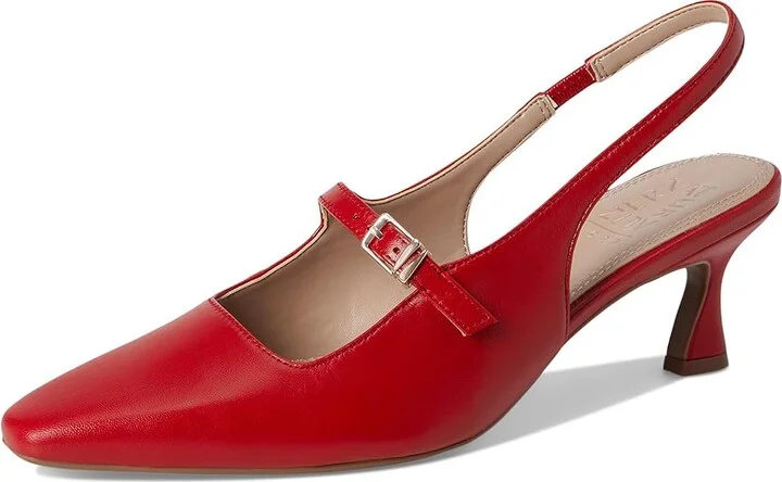 Naturalizer Gemini Women's Shoes Red Leather : 8.5 W (C), Suede/Leather - Image 5