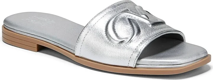 Silver Metallic Leather