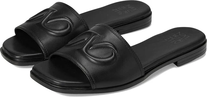 Naturalizer Genevieve Women's Wedge Shoes Black Leather : 7.5 M (B)