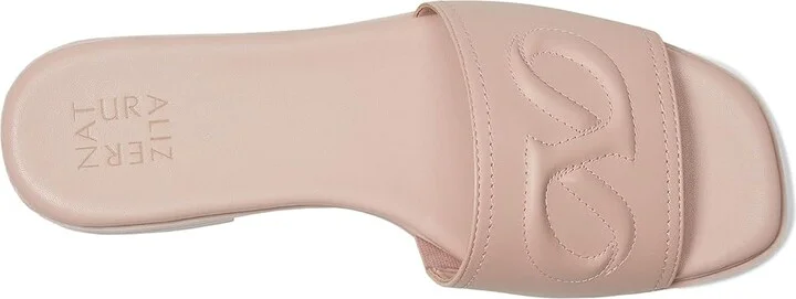 Naturalizer Genevieve Women's Wedge Shoes Cameo Blush Pink Leather : 6 W (C) - Image 2