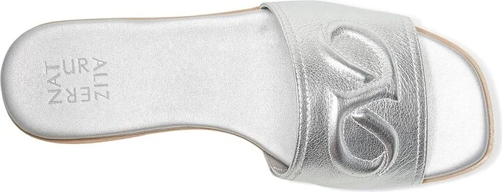 Naturalizer Genevieve Women's Wedge Shoes Silver : 7 M (B), Leather - Image 2