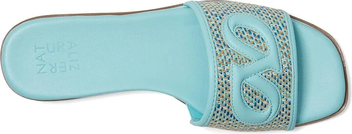 Naturalizer Genevieve2 Women's Wedge Shoes Angel Blue Woven Fabric : 9 W (C), Leather/Synthetic - Image 2