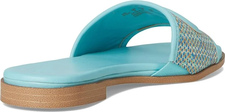 Naturalizer Genevieve2 Women's Wedge Shoes Angel Blue Woven Fabric : 9 W (C), Leather/Synthetic - Image 4
