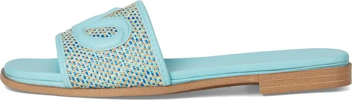 Naturalizer Genevieve2 Women's Wedge Shoes Angel Blue Woven Fabric : 9 W (C), Leather/Synthetic - Image 6