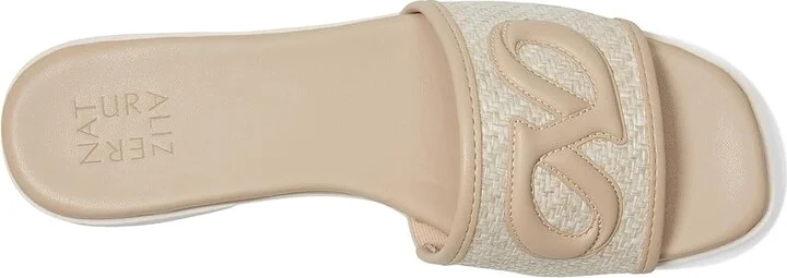 Naturalizer Genevieve2 Women's Wedge Shoes Coastal Tan Woven Fabric : 6.5 M (B), Leather/Synthetic - Image 2