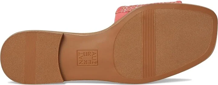 Naturalizer Genevieve2 Women's Wedge Shoes Sunset Coral Pink Woven Leather : 7 M (B), Leather/Synthetic - Image 3