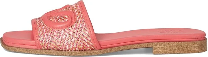 Naturalizer Genevieve2 Women's Wedge Shoes Sunset Coral Pink Woven Leather : 7 M (B), Leather/Synthetic - Image 6