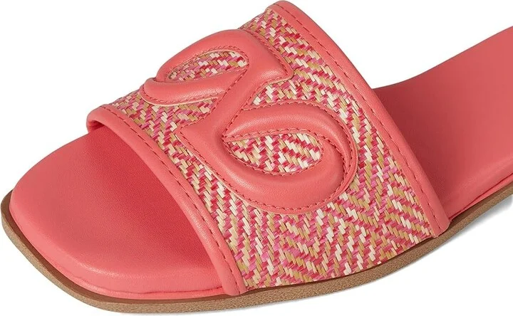 Naturalizer Genevieve2 Women's Wedge Shoes Sunset Coral Pink Woven Leather : 7 M (B), Leather/Synthetic - Image 7