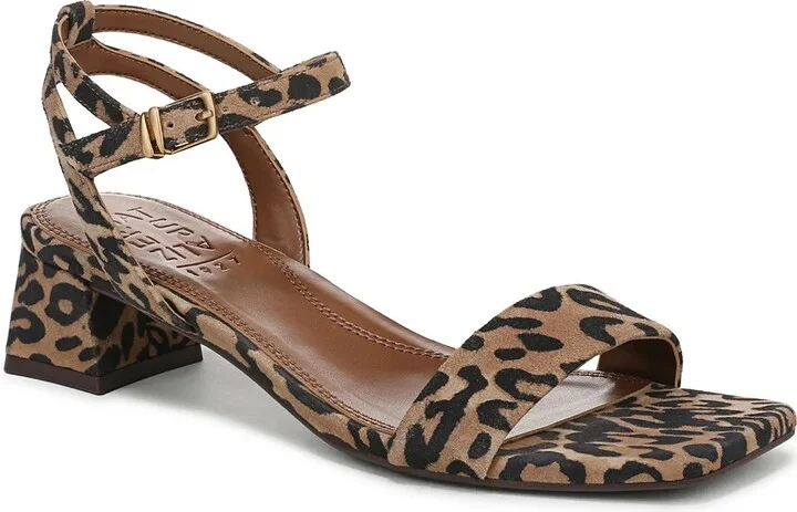 Brown Leopard Print Suede