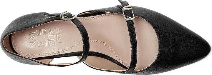 Naturalizer Harmony Women's Flat Shoes Black Leather : 12 M (B) - Image 2