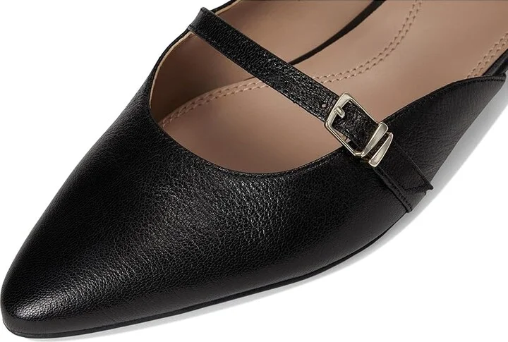 Naturalizer Harmony Women's Flat Shoes Black Leather : 12 M (B) - Image 7