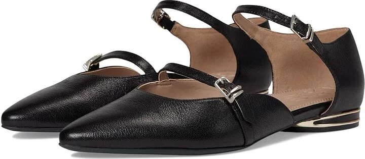 Naturalizer Harmony Women's Flat Shoes Black Leather : 12 M (B)
