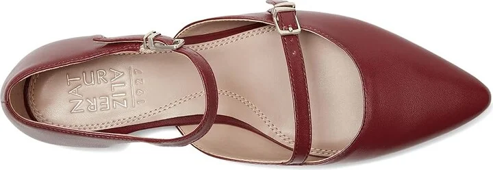 Naturalizer Harmony Women's Flat Shoes Cranberry Leather : 9.5 W (C) - Image 2