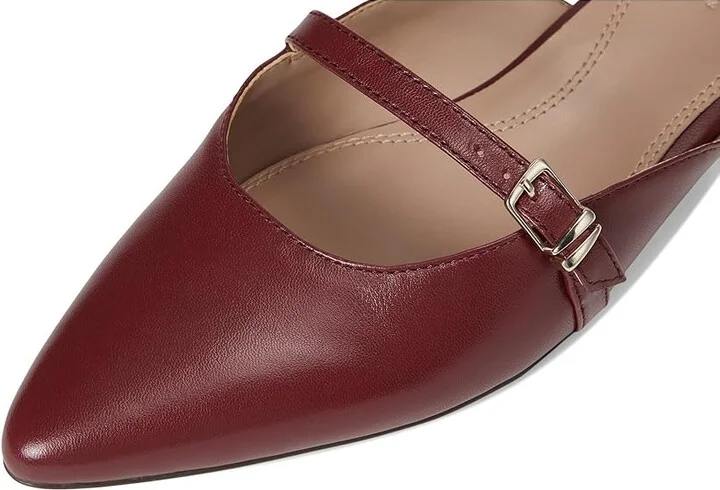 Naturalizer Harmony Women's Flat Shoes Cranberry Leather : 9.5 W (C) - Image 7