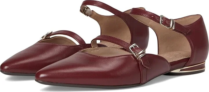 Naturalizer Harmony Women's Flat Shoes Cranberry Leather : 9.5 W (C)