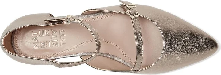 Naturalizer Harmony Women's Flat Shoes Pewter Leather : 8 W (C) - Image 2