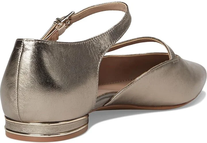 Naturalizer Harmony Women's Flat Shoes Pewter Leather : 8 W (C) - Image 4