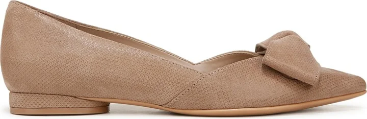 Naturalizer Havana-Bow Flats - Taupe/Metallic Suede - Image 2