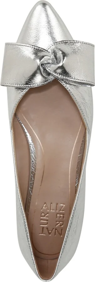 Naturalizer Havana-Bow Flats - Taupe/Metallic Suede - Image 8