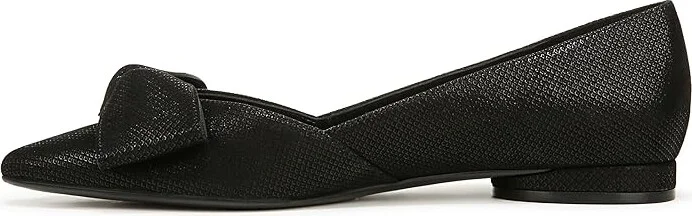 Naturalizer Havana Bow Women's Flat Shoes Black Leather : 10 M (B) - Image 4