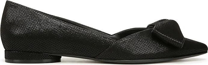 Naturalizer Havana Bow Women's Flat Shoes Black Leather : 10 M (B) - Image 5