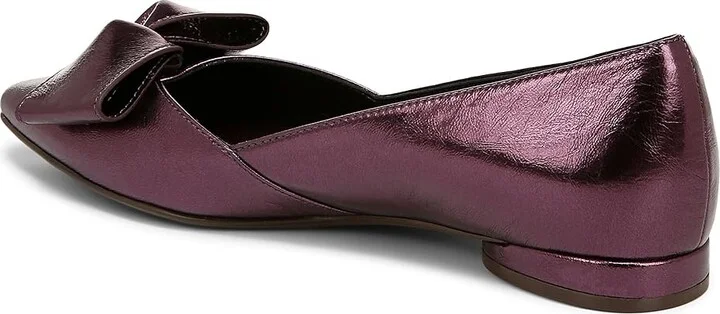 Naturalizer Havana Bow Women's Flat Shoes Deep Plum Purple Leather : 7.5 M (B) - Image 4