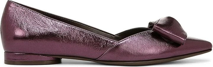 Naturalizer Havana Bow Women's Flat Shoes Deep Plum Purple Leather : 7.5 M (B) - Image 7