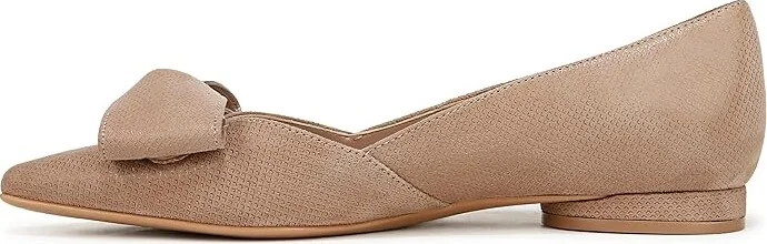 Naturalizer Havana Bow Women's Flat Shoes Taupe Leather : 10 M (B) - Image 5