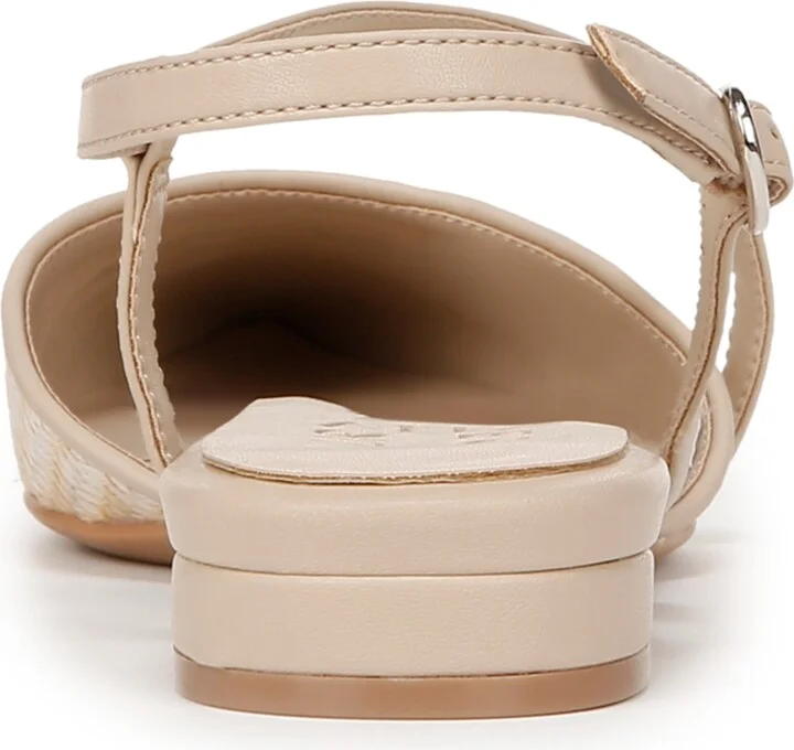 Naturalizer Hawaii 2 Slingback Flats - Opal/Natural Woven Straw/Faux Leather - Image 3