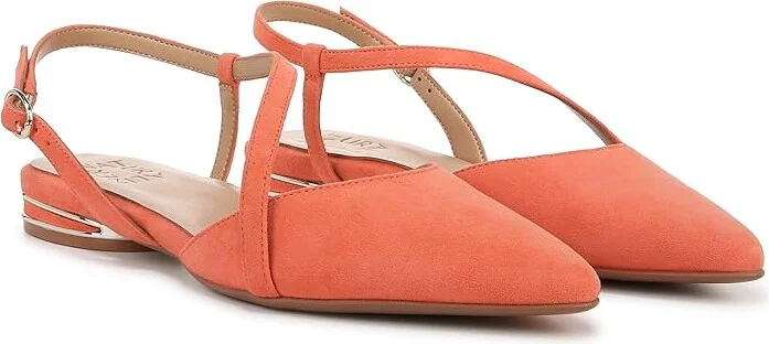 Naturalizer Hawaii Slingbacks Women's Sandals Apricot Blush Suede : 6.5 M (B), Leather/Suede