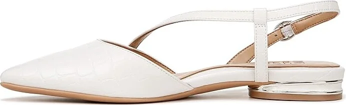 Naturalizer Hawaii Slingbacks Women's Sandals Warm White Faux Croco Leather : 5.5 M (B), Leather/Suede - Image 5