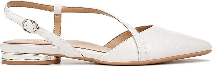 Naturalizer Hawaii Slingbacks Women's Sandals Warm White Faux Croco Leather : 5.5 M (B), Leather/Suede - Image 6