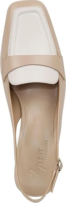 Naturalizer Hunny Slingbacks Women's Sandals Tan /Warm White Leather : 5.5 M (B) - Image 2