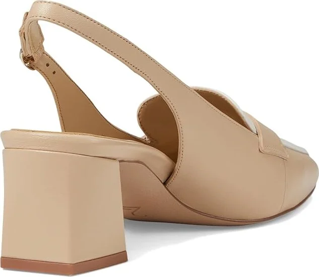 Naturalizer Hunny Slingbacks Women's Sandals Tan /Warm White Leather : 5.5 M (B) - Image 4