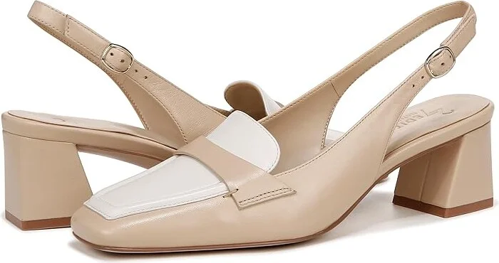 Naturalizer Hunny Slingbacks Women's Sandals Tan /Warm White Leather : 5.5 M (B)