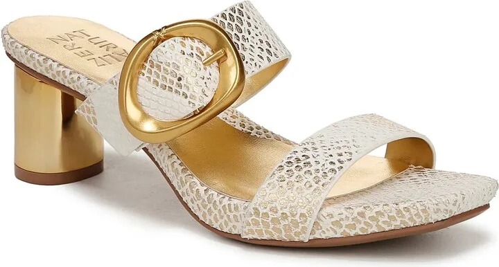 White/Gold Snake Print