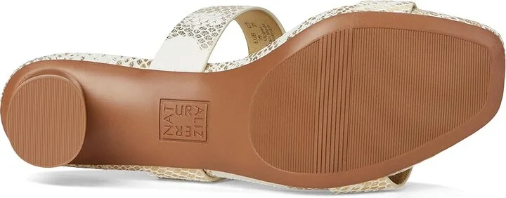 Naturalizer Ida Women's Wedge Shoes White Gold Snake Print Leather : 6 W (C) - Image 3