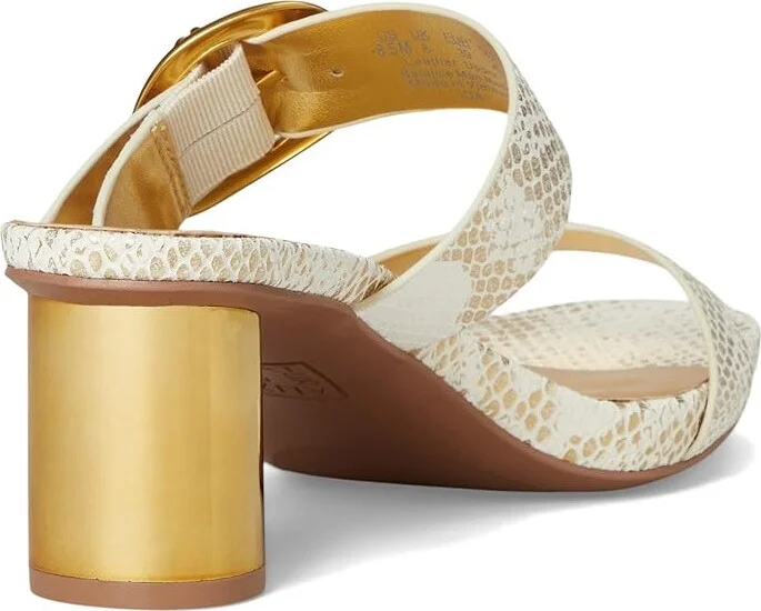 Naturalizer Ida Women's Wedge Shoes White Gold Snake Print Leather : 6 W (C) - Image 4