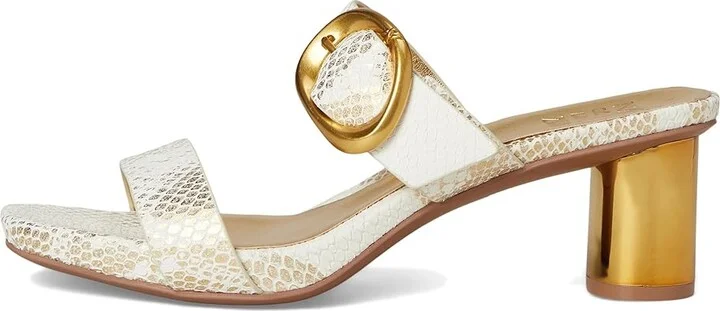 Naturalizer Ida Women's Wedge Shoes White Gold Snake Print Leather : 6 W (C) - Image 6