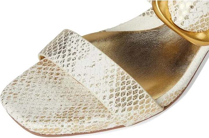 Naturalizer Ida Women's Wedge Shoes White Gold Snake Print Leather : 6 W (C) - Image 7