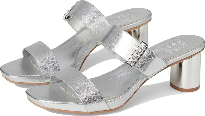 Naturalizer Ida2 Women's Wedge Shoes Silver Faux Leather : 12 M (B)