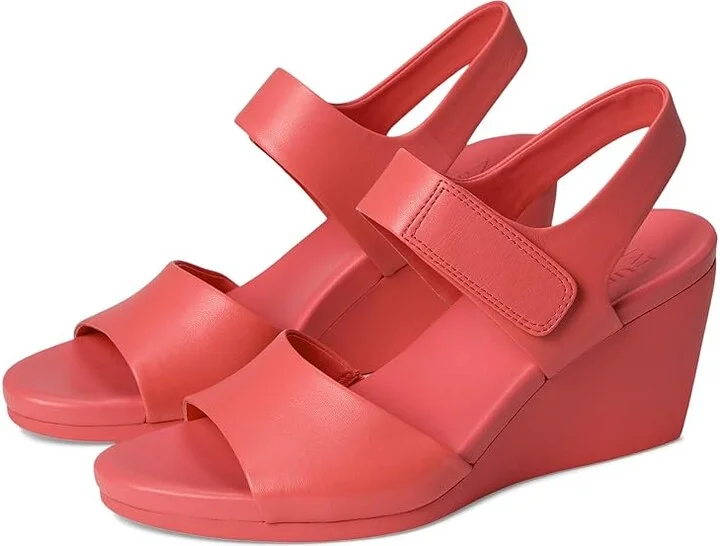 Naturalizer Imani High Women's Heels Sunset Coral Leather : 12 W (C)