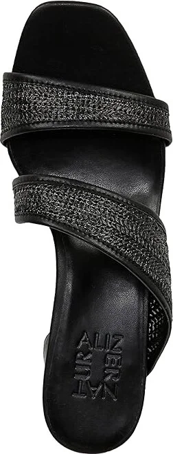 Naturalizer Inez2 Slides Women's Sandals Black Fabric : 7 W (C), Rubber/Synthetic - Image 2