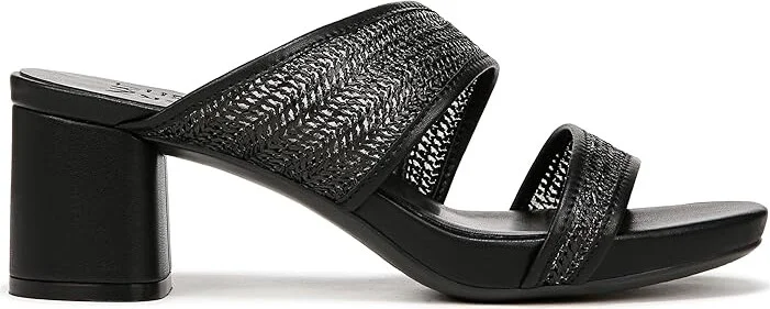 Naturalizer Inez2 Slides Women's Sandals Black Fabric : 7 W (C), Rubber/Synthetic - Image 6