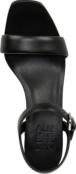 Naturalizer Izzy Ankle Straps Women's Sandals Black Leather : 9 W (C) - Image 2