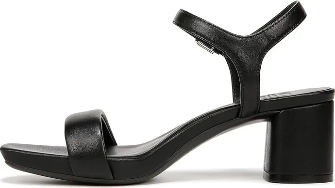 Naturalizer Izzy Ankle Straps Women's Sandals Black Leather : 9 W (C) - Image 4