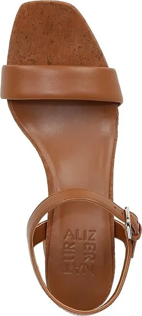 Naturalizer Izzy Ankle Straps Women's Sandals English Tea Leather : 11 W (C) - Image 2