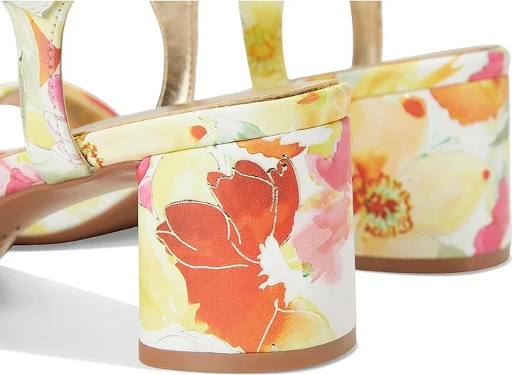 Naturalizer Izzy Women's Sandals Sunlight Yellow Floral Leather : 7 M (B) - Image 7